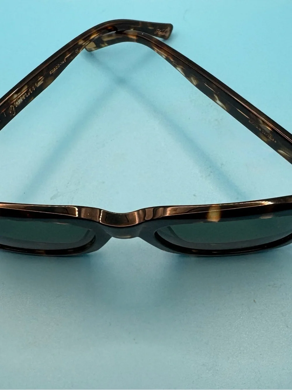 RAEN Gilman Tortoise Frame Sunglasses with Green Lenses